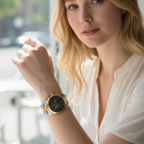 Michael Kors Two-Tone Chronograph Watch – Stainless Steel - Picture 2 of 4